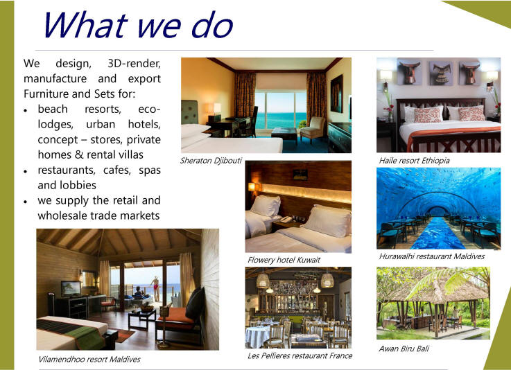 hotel and resort furnishing